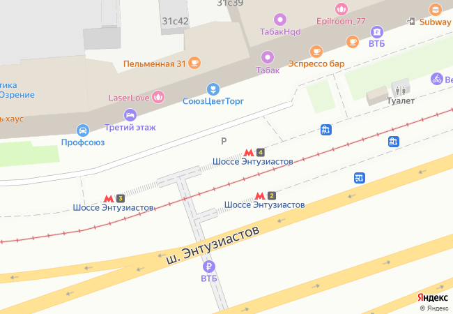 Шоссе Энтузиастов, вход-выход 4 в вестибюль — Шоссе Энтузиастов (Калининская линия, Москва)