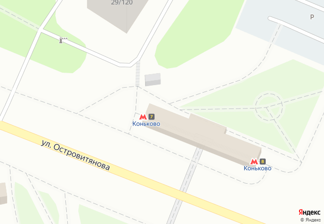 Коньково, вход-выход 7 в северный вестибюль — Коньково (Калужско-Рижская линия, Москва)
