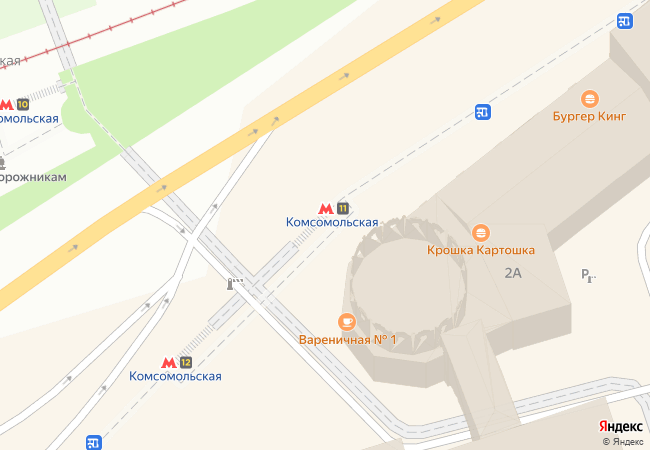 Комсомольская, вход 7 в вестибюль — Комсомольская (Кольцевая линия, Москва)