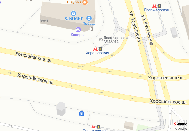 Хорошёвская, вход-выход 2 в вестибюль 1 — Хорошёвская (Большая кольцевая линия, Москва)