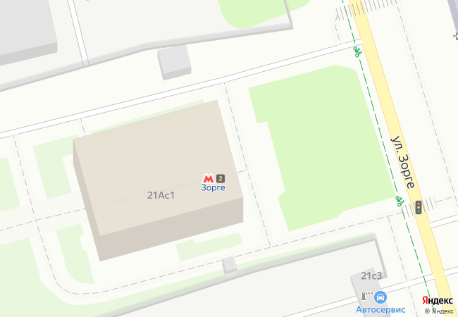 Зорге, вход-выход 2 — Зорге (Московское центральное кольцо, Москва)